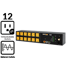 [800IPVM12] Wattbox - 800IPVM12 / 800 Series Vertical IP Power Conditioner | 12 Individually Controlled & Metered Outlets