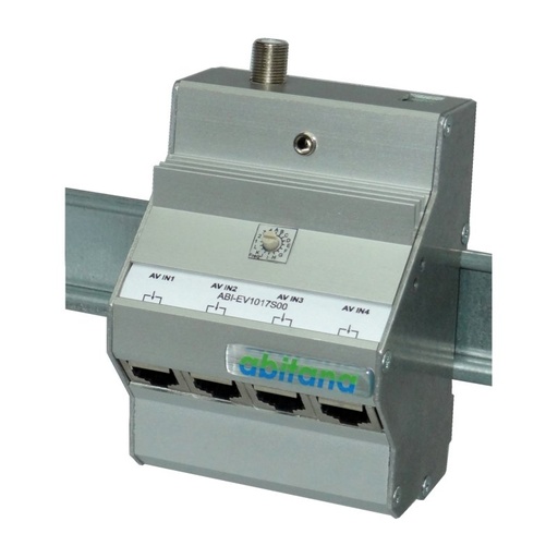 [EV1017S00] Abitana EV1017S00  |  4-kanaals Audio/Video analoge RF Modulator met IR-Bus 