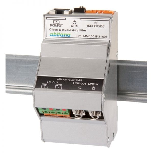 Abitana, Home Control DIN-rail Stereo amplifier 2x20W RMS class D (ABI-MM1001S40)