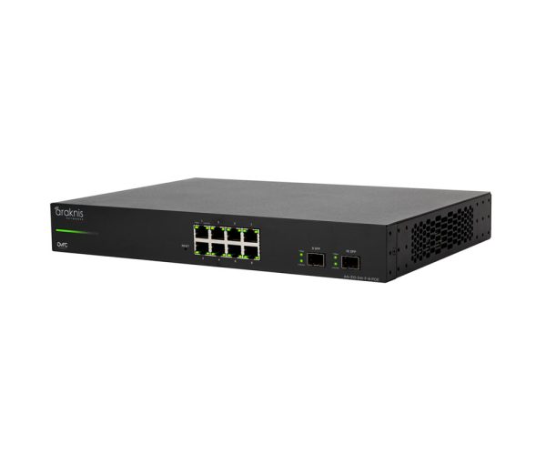 Araknis Networks® 310-serie L2 beheerde gigabit-switch met volledige PoE+ en poorten aan de voorkant