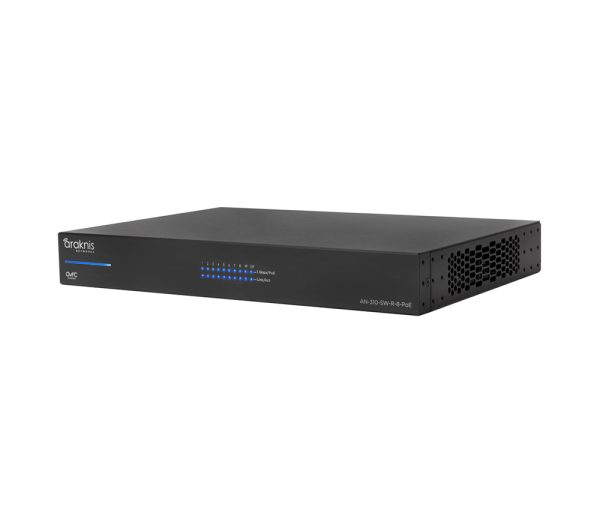 Araknis Networks® 310-serie L2 gigabit-switch met volledige PoE+ poorten achterkant