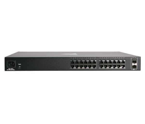 Pakedge® MS Series L3 Managed Gigabit Switch met 10G SFP+, Gedeeltelijke PoE+ | 24 (16 PoE) + 2 poorten aan de achterkant - Afbeelding 2