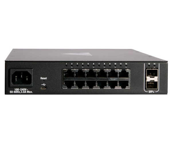 Pakedge® MS-serie L3 beheerde gigabit-switch met 10G SFP+, volledige PoE+ | 12 PoE + 2 poorten aan de achterkant - Afbeelding 2
